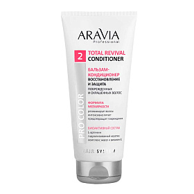Бальзам-кондиционер: восстановление и защита поврежденных и окрашенных волос Total Revival Conditioner, 200 мл